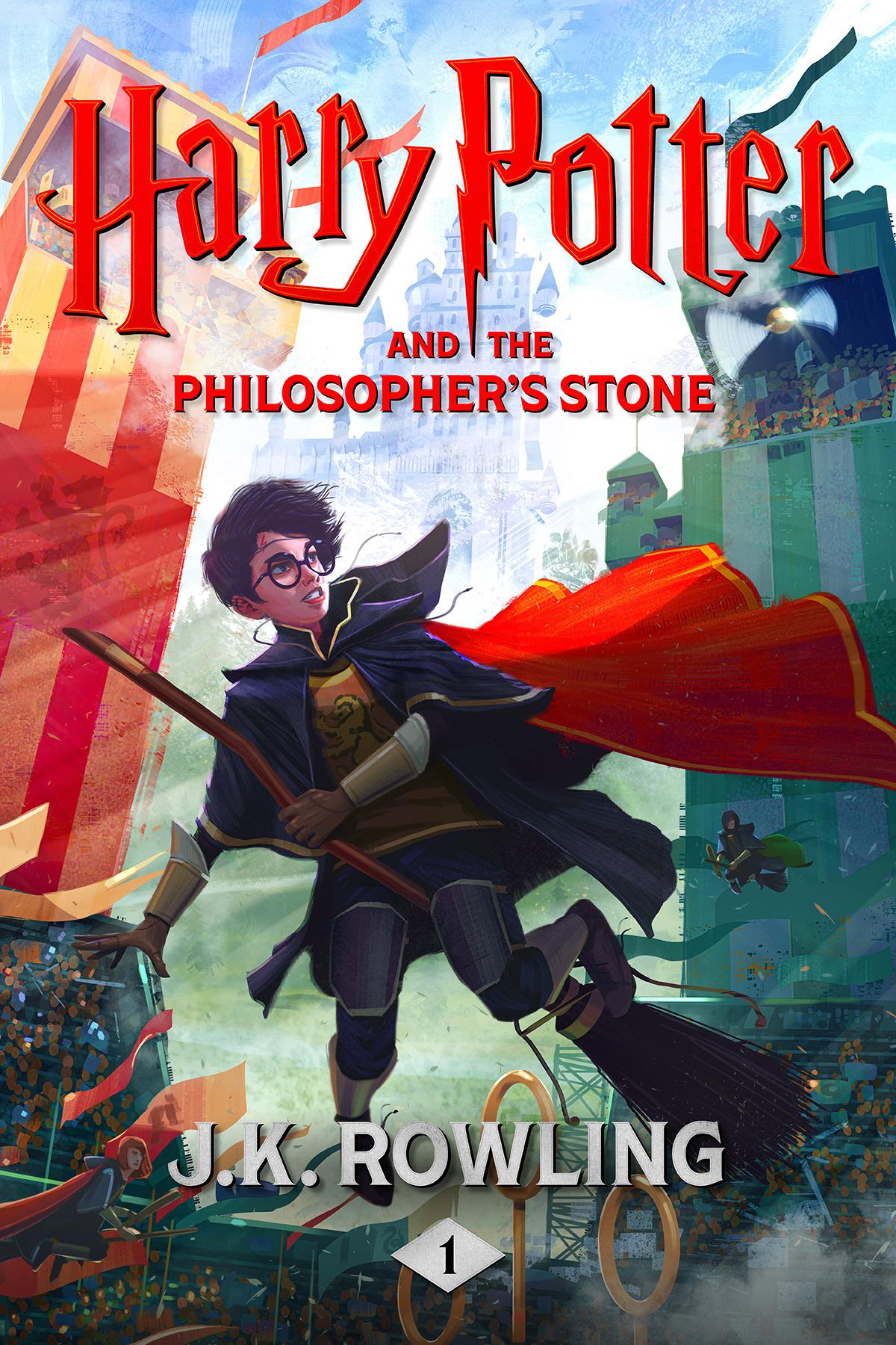 Обложка книги Harry Potter and the Philosophers Stone