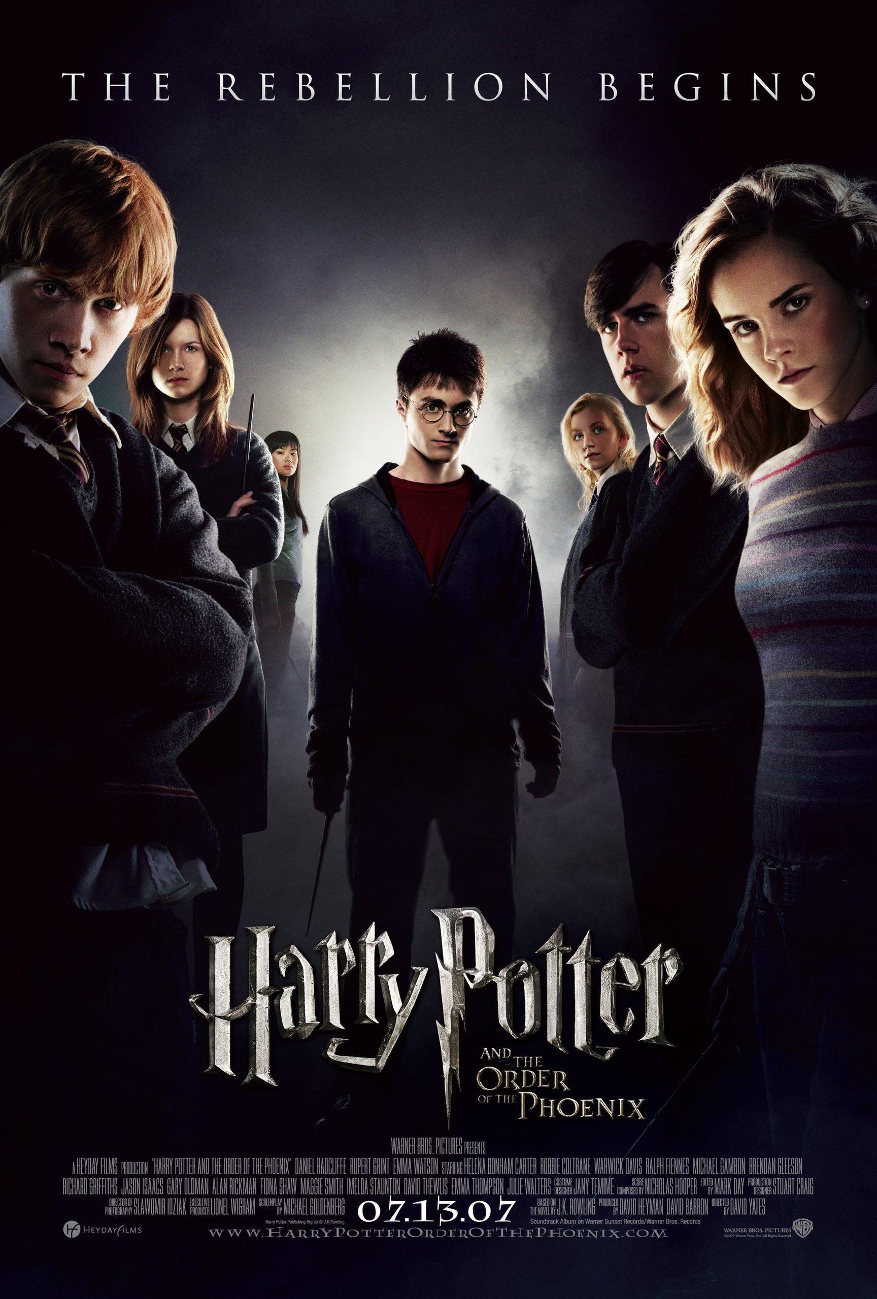 Обложка фильма Harry Potter and the Order of the Phoenix